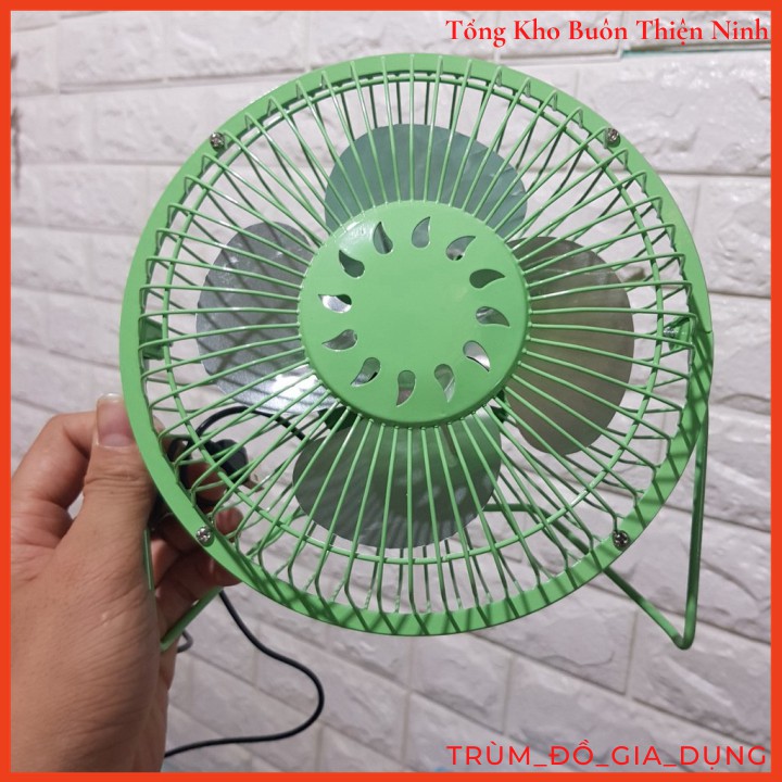 Quạt Lồng Sắt Mini USB FAN SANHAI A816 XOAY 360 Độ Loại Lớn 6 INCH