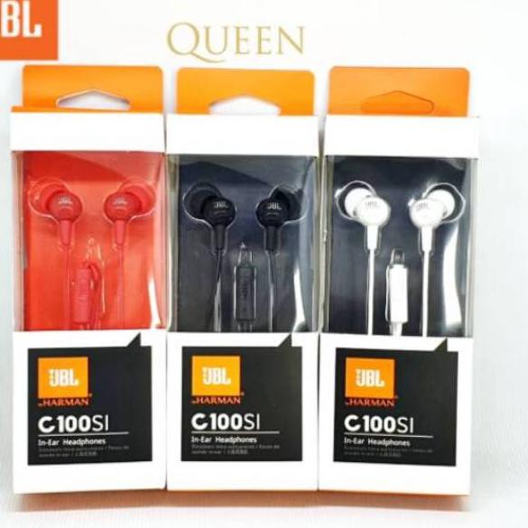 Tai Nghe Nhét Tai Jbl C100Si Chính Hãng / Jbl C100 Si Kèm Mic