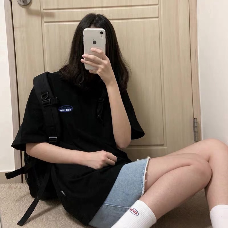 SUXI Korean Style Cotton T-shirt Loose Shirt