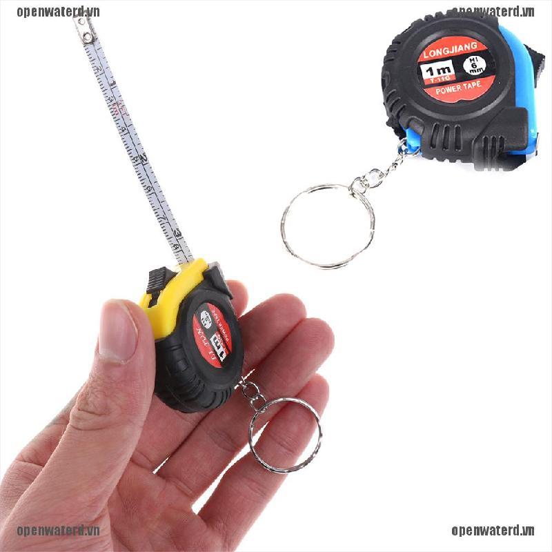 Thước Dây Nhựa Mini Có Móc Khóa Dài 1m