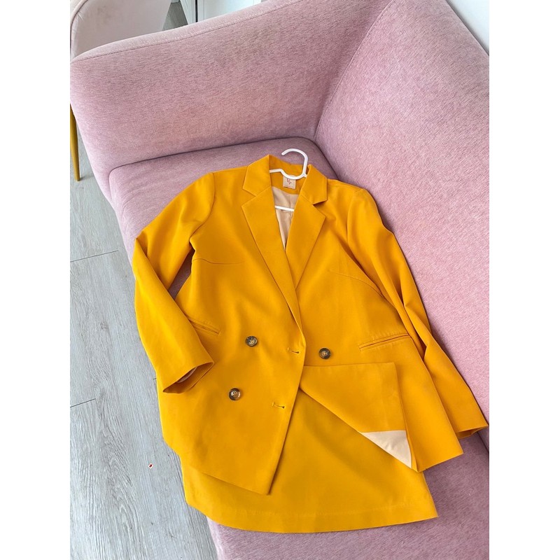 set blazer vàng Lep’