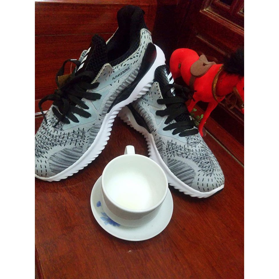 Xả XẢ [Chính Hãng] Giày Adidas Alphabounce 2018 - Màu Trắng -Màu Xám_ Hàng Chất Lượng . 2020 Xịn Nhẩt NEW ✔️ * * ^ ` * ˇ