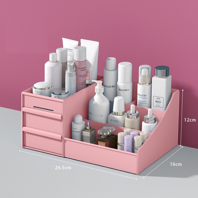 Kệ đựng mỹ phẩm hộp để đồ trang điểm mĩ phẩm, tủ mini có khay ngăn kéo nhiều ngăn tiện lợi