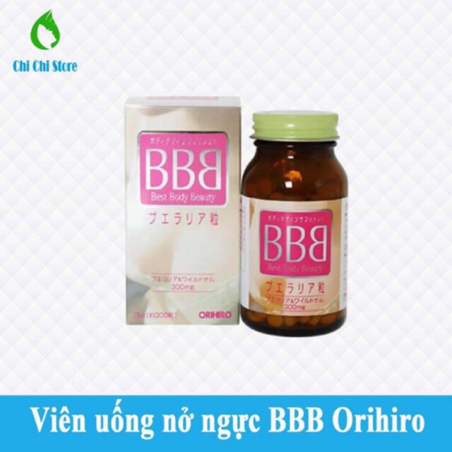 Viên uống nở ngực BBB Best Beauty Body Nhật Bản, Viên nở ngực BB Nhật Bản