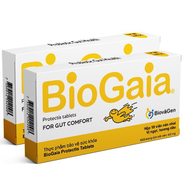 Men Vi Sinh BioGaia Protectis (Hộp 10 viên) Dành Cho Bé Từ 2 Tuổi Trở Lên & Người Lớn