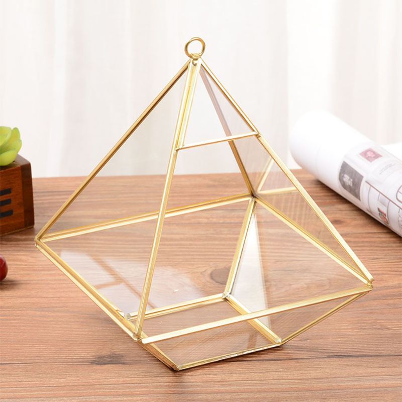 Giá Đỡ Trưng Bày Nhẫn Hình Kim Tự Tháp Bằng Thủy Tinh
