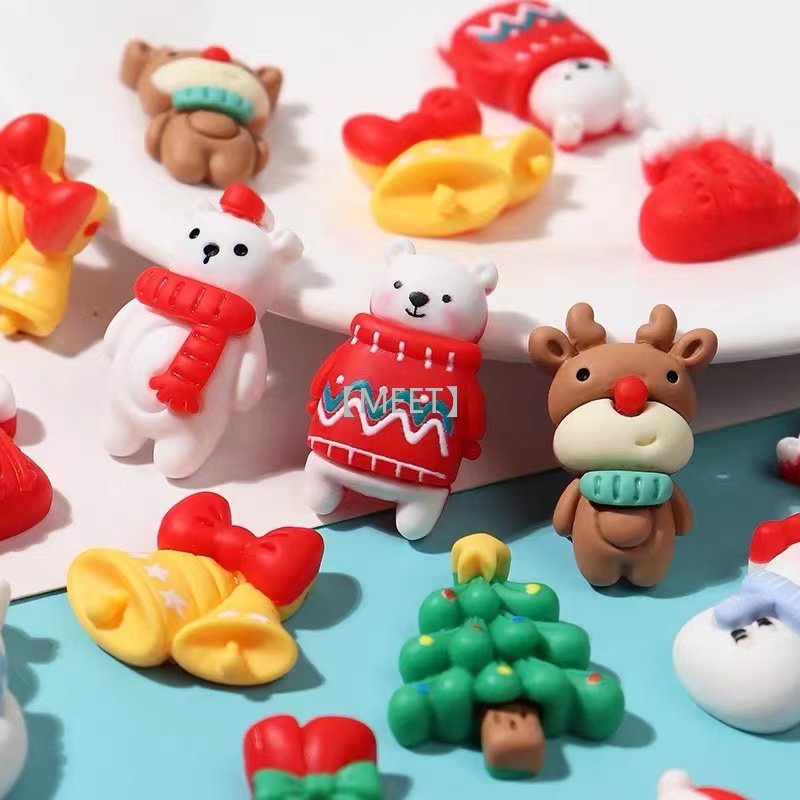 1 Túi Đồ Trang Sức Nhựa Hoạt Hình Giáng Sinh Ba Chiều DIY