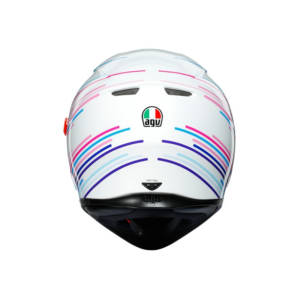 Nón K3 SV AGV ASIA FIT SAKURA PEARL WHITE/PURPLE