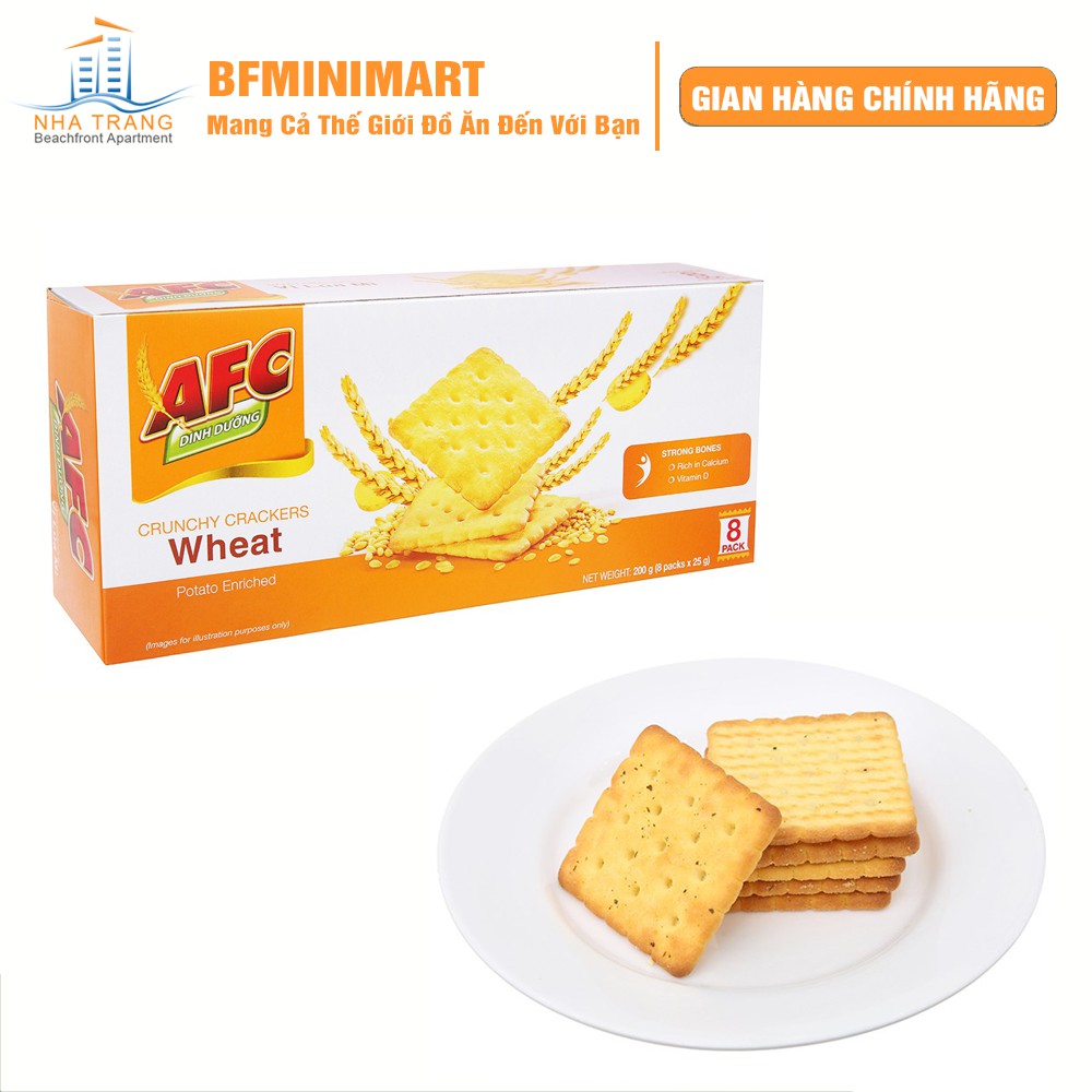 Bánh quy giòn AFC từ 100gr - 200gr - Bánh quy mặn AFC 2 vị siêu ngon bổ dưỡng