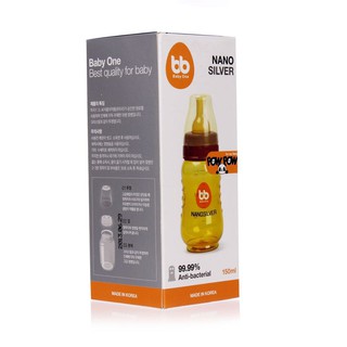 Bình sữa cổ hẹp Nano Silver Baby One 150ml