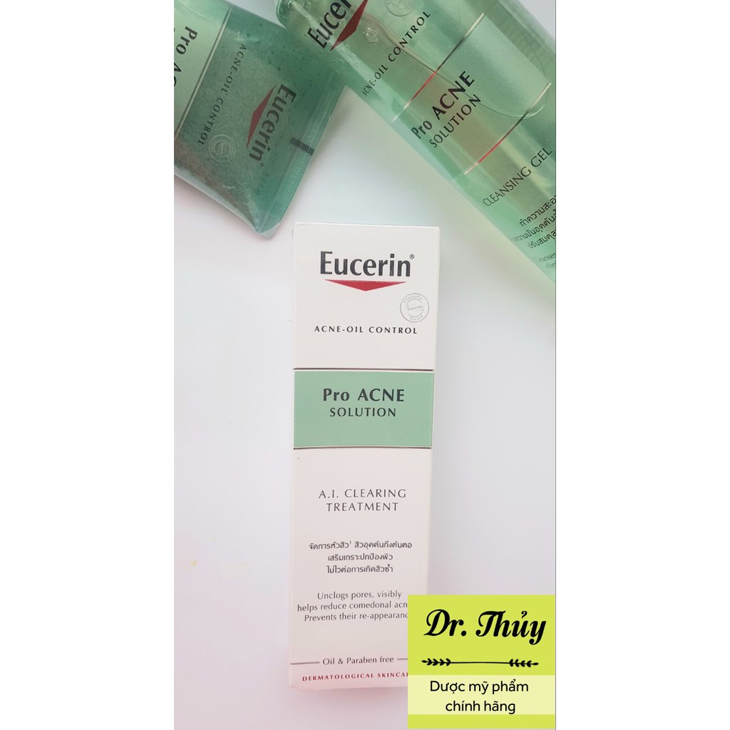 🎁🎁Tinh Chất Dành Cho Da Mụn Eucerin Pro ACNE Solution AI Clearing Treatment (40ml)