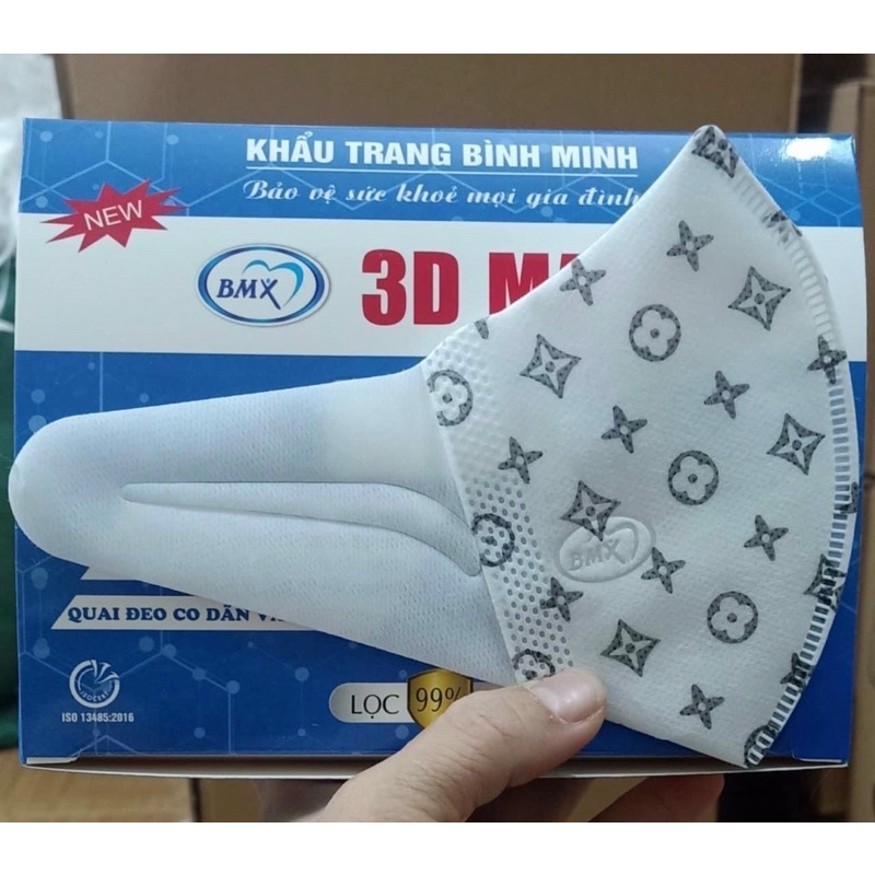 KHẨU TRANG 3D MASK BÌNH MINH,(HỘP 50c)