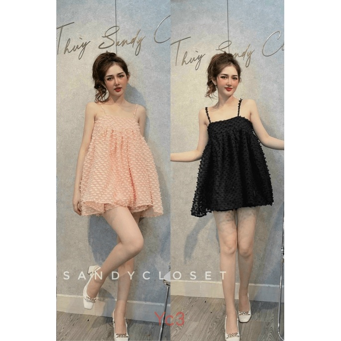 ĐẦM XỐP BÔNG SUÔNG HAI DÂY GIẤU BỤNG CỰC TEEN SIU XINH PUY HHP THỜI TRANG