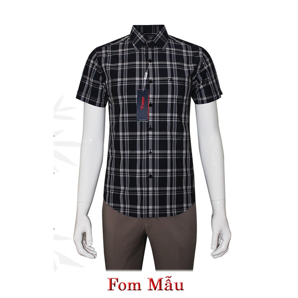 Áo Sơ Mi Ngắn Tay Bamboo SlimFit Vĩnh Tiến G840