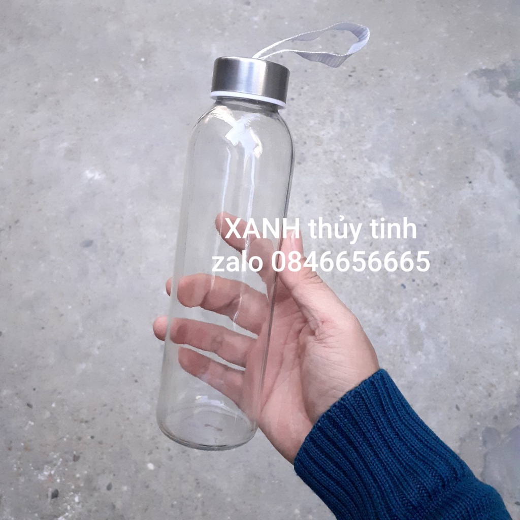 Chai thủy tinh dây xách 500ml