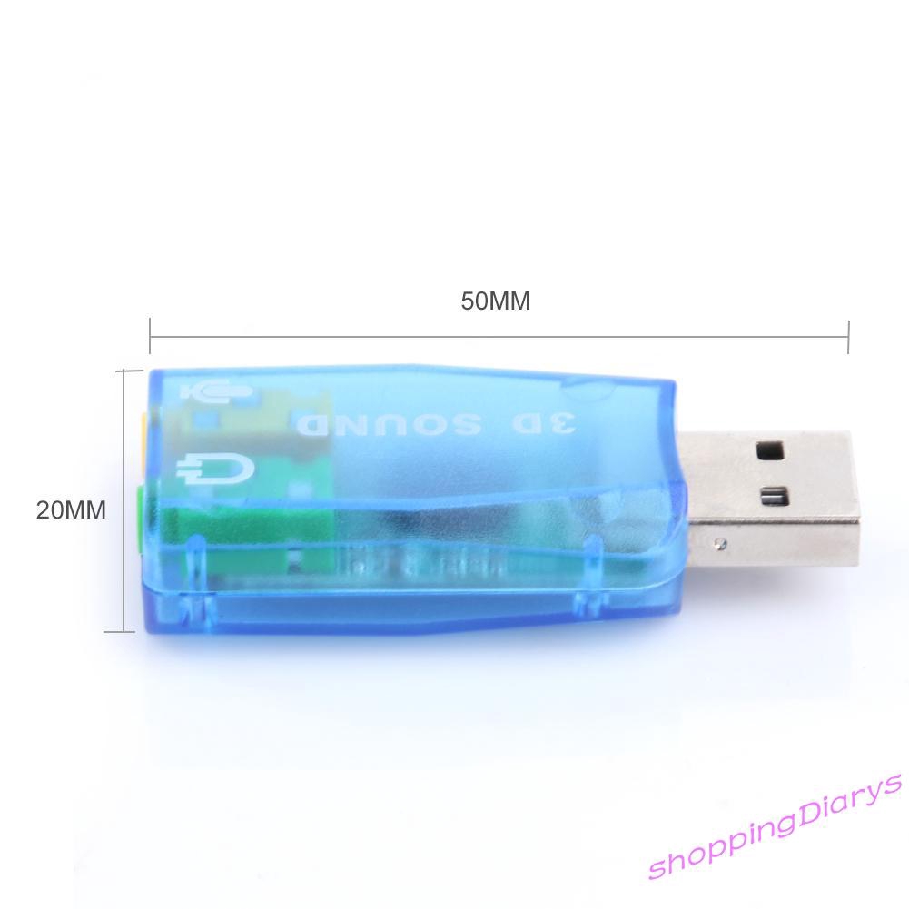 Card Âm Thanh Usb 3d Cho Máy Tính