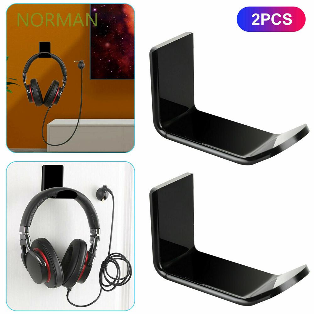 Set 1 Hoặc 2 Móc Treo Tai Nghe Hình Chữ L Gắn Dưới Bàn Tiện Dụng Đứng