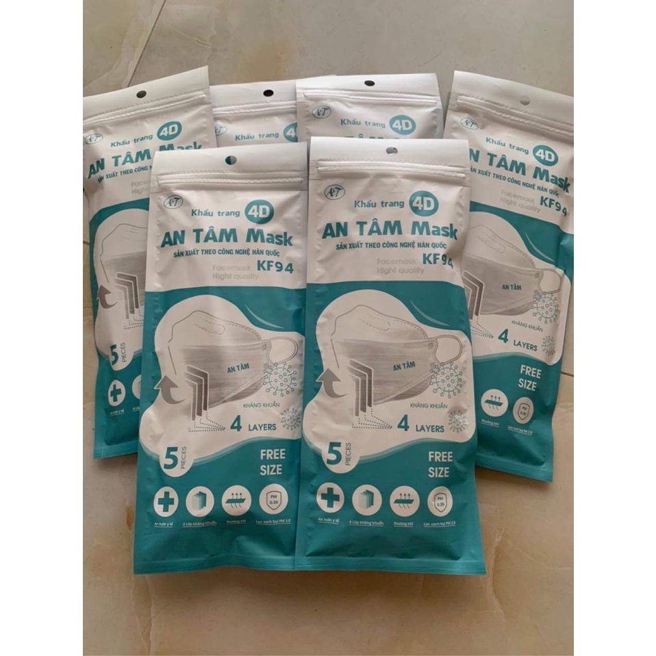 COMBO 50 Khẩu trang 4D mask model kf94 4 lớp kháng khuẩn chống dịch , phòng chống giọt bắn kj95 chuẩn FDA - C