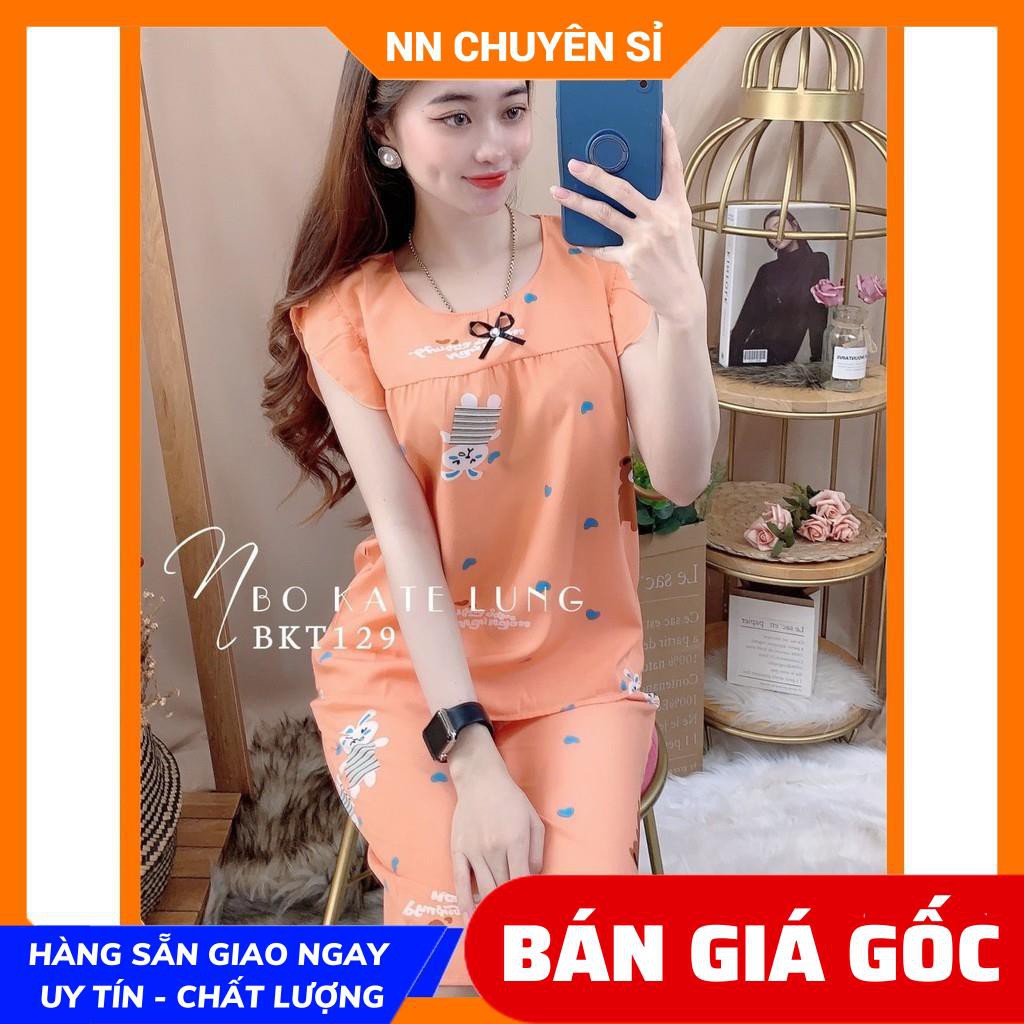 Đồ bộ mặc nhà ⚡ Đồ bộ nữ ⚡ Đồ bộ kate ⚡ kate mềm mềm mịn mát họa tiết dễ thương ⚡ Ảnh thật