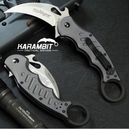 Dao phượt gấp Karambit Fox Bạc bỏ túi tiện lợi