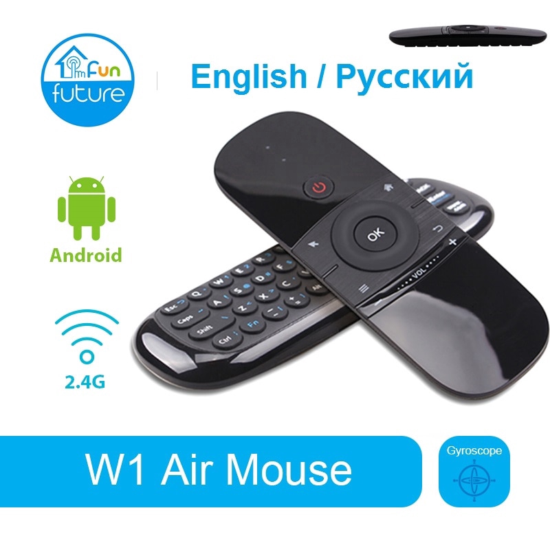 Mini Wireless Keyboard And Mouse W1 2.4g For Tv Box 9.0 8.1 Android Tv Box / Pc / Tv