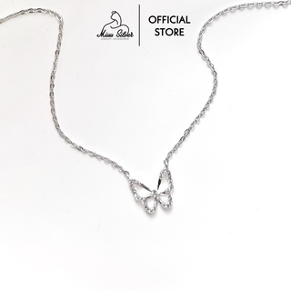 Dây chuyền bạc nữ Miuu Silver, vòng cổ bạc mặt hồ điệp xinh xắn Butterfly