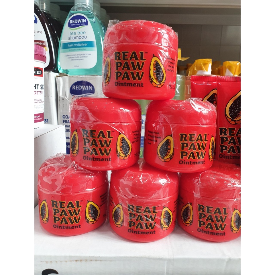Kem bôi đa năng Real Paw paw Ointment loại bỏ mụn nhọt phát ban hăm tã nứt đầu ti viêm da khô da chàm da muỗi đốt - Úc