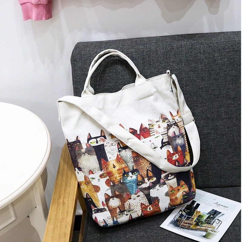 Túi vải In Họa Tiết One Piece Dễ Thương Cho Nữ