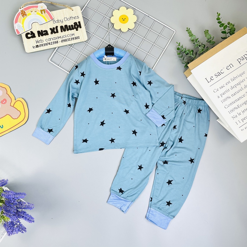 FULLSIZE 9 - 30kg bộ dài tay thun lạnh Minky-mom CANA'S loại 1 cho bé cực dễ thương 7-30kg