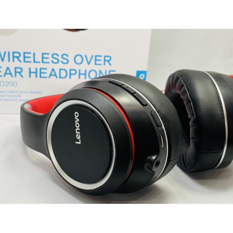 Tai nghe chụp đầu Bluetooth Lenovo HD 200 | BigBuy360 - bigbuy360.vn