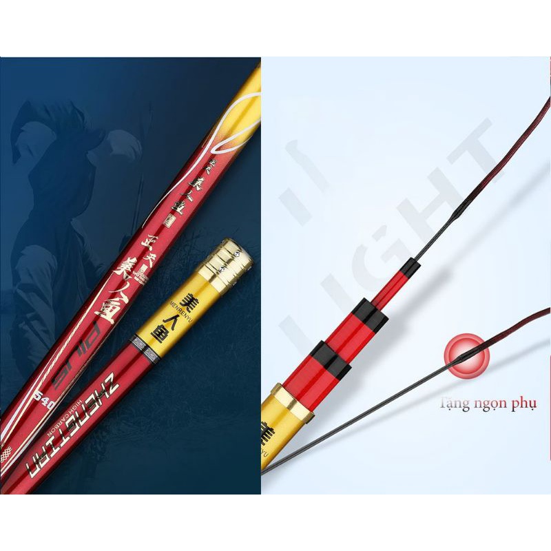 Cần Câu Tay Hoàng Long 6h Tặng Ngọn phụ