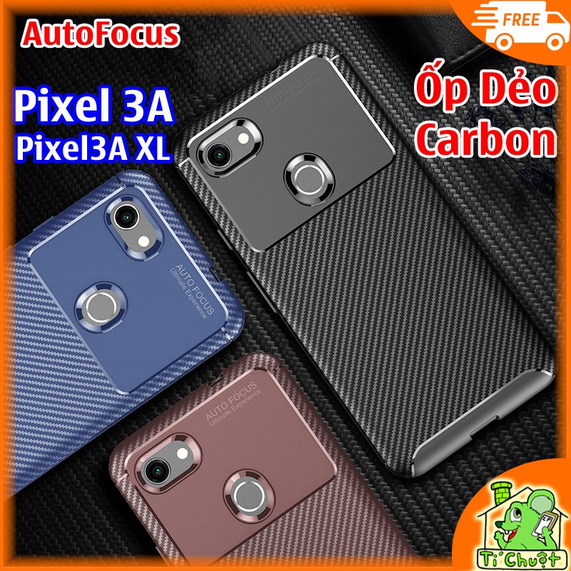 [Ảnh Thật] Ốp Lưng Google Pixel 3A Pixel 3A XL AutoFocus Vân 3D Carbon Chống Sốc