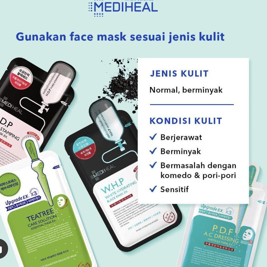 MEDIHEAL (Hàng Mới Về) Mặt Nạ Dưỡng Da Meience Vita Ampoule Nmf Pdf Ipi Whp Proatin