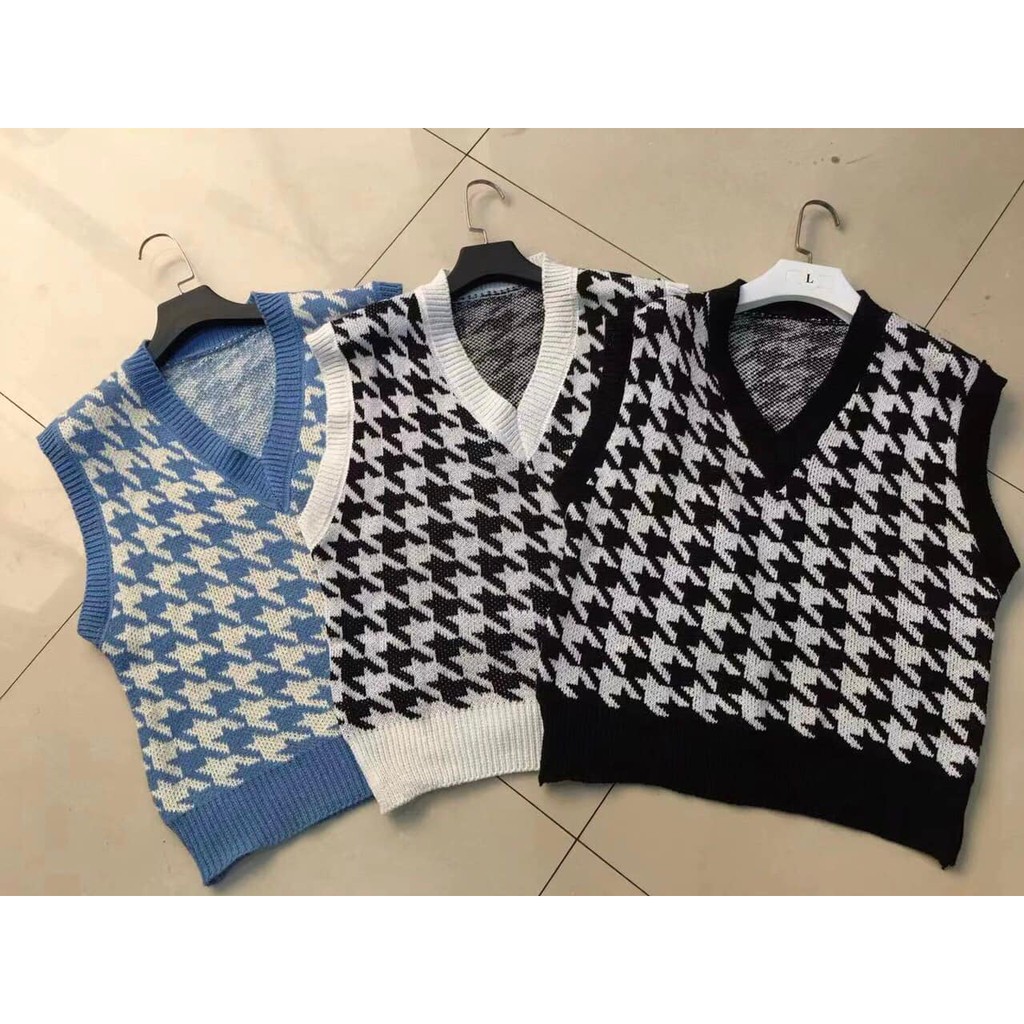 (TÁO ĐỎ BIGSIZE 55-90KG)Áo Gile, Gi Lê, Áo Len Nữ Ulzzang Hàn Quốc Cổ V, Phong Cách Vintage Chất Len Đẹp Quảng Châu 🥰🥰🥰