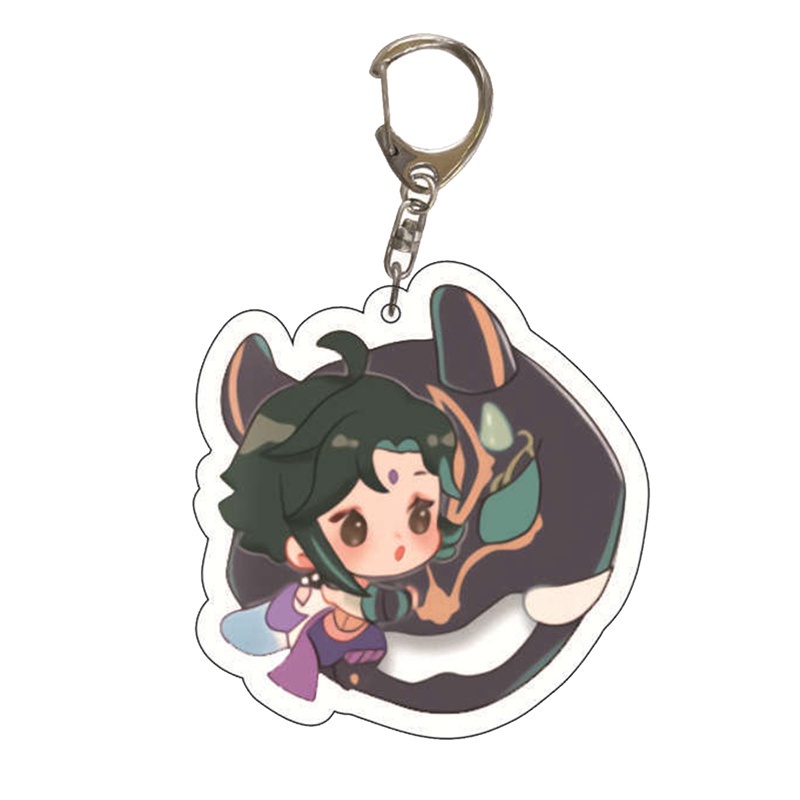 Móc khóa gắn hình Rantai Kunci Barbara Paimon xinh xắn