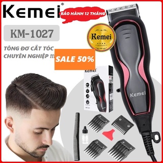 [ ĐỔ SỈ SLL ]  Tông đơ cắt tóc,tăng đơ cắt tóc cao cấp KM1027 dành cho thợ cắt tóc chuyên nghiệp