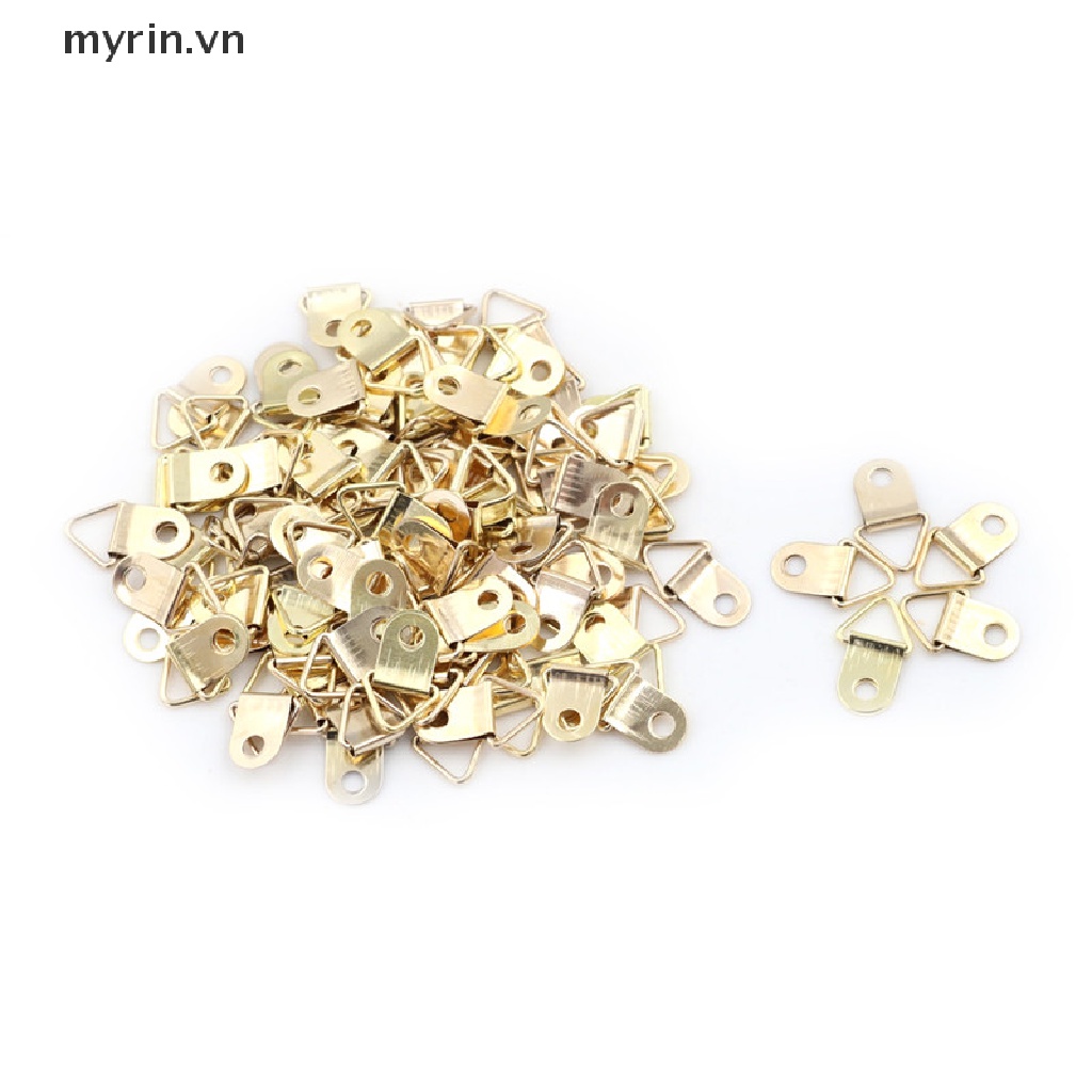 Bộ 100 Móc Treo Khung Ảnh Hình Chữ D Mini 10x20mm