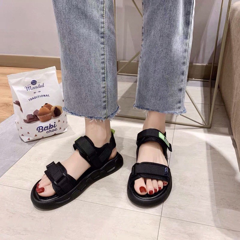 Dép Sandal quai hậu nữ đế cao su siêu mềm mẫu mới 008