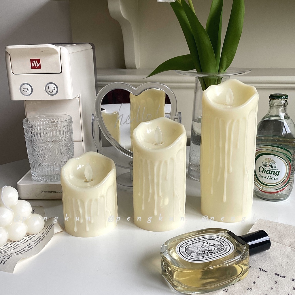 Đèn Trang Trí Hình Ngọn Lửa Phong Cách Lãng Mạn