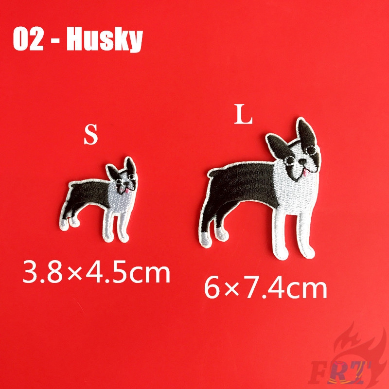 ☸ Pets：Corgi / Husky / Shiba Inu / Labrador / Hound - Dogs Iron-on Patch ☸ 1Pc/2Pcs Animals Diy Sew on Iron on Badges Patches