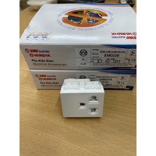 hạt Ổ cắm đơn 3 chấu S18CC Sino