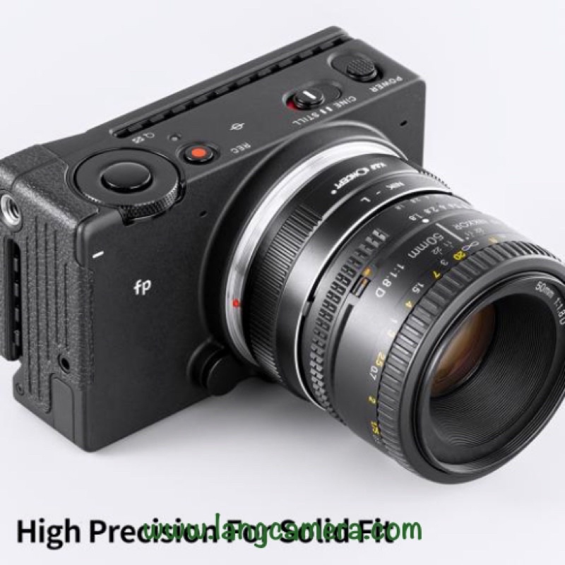 Ngàm chuyển AI- SL hiệu K&amp;F Concept (sử dụng lens Nikon trên máy Lumix, Leica, Sigma ngàm L)