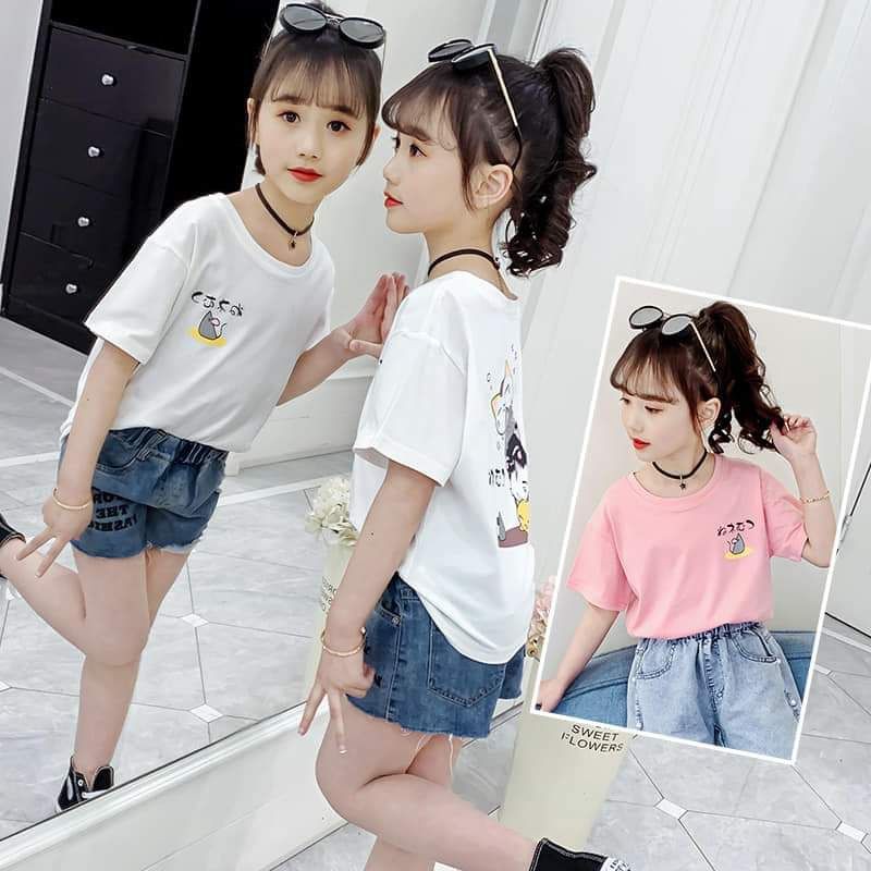 (Bổ sung liên tục) Áo thun cotton ngắn tay Quảng Châu cho bé size 22-47kg