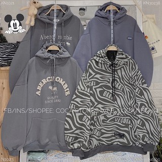 🦓🦓🦓 SERI áo nỉ HOODIE và HOODIEZIP màu xám lông chuột (Có sẵn/ảnh thật)
