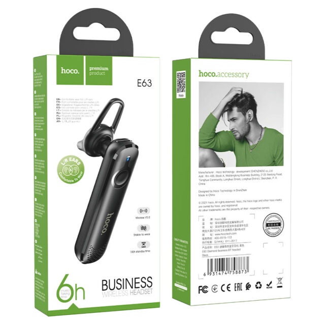 Tai nghe nhét tai Hoco E63 bluetooth 5.0 âm thanh sống động không dây phong cách doanh nhân