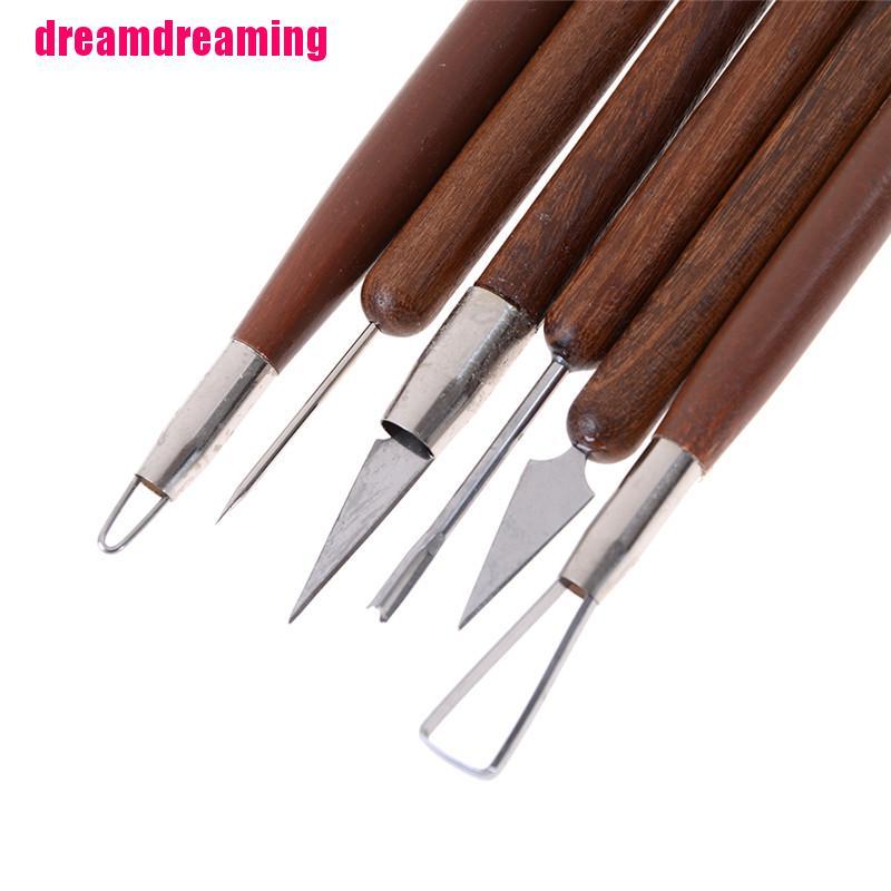 Bộ 6 Dụng Cụ Điêu Khắc Đất Sét Thủ Công Chuyên Dùng