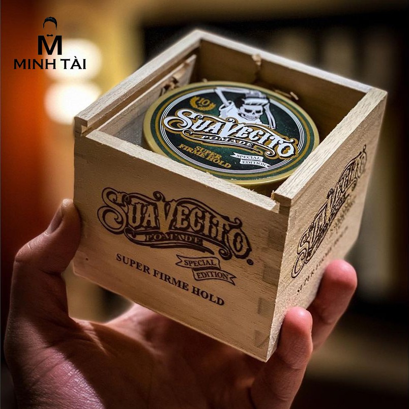 Sáp Vuốt Tóc Nam SUAVECITO Firme Hold Pomade Bản 10 Năm 113g + Xịt Dưỡng Tóc AZENMAN Parana 20ml + Lược Chải Tóc Pomade