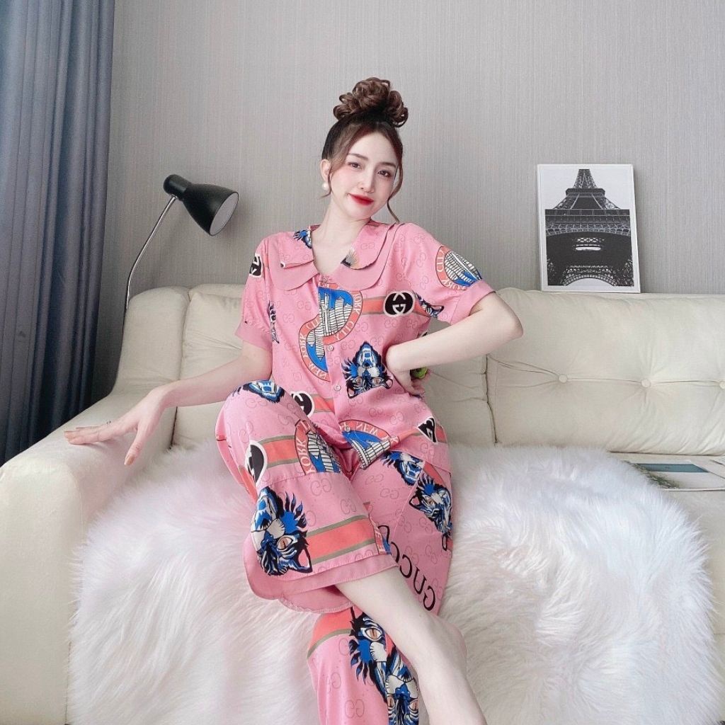 Đồ Ngủ Pijama Đồ Ngủ nữ lụacao cấp mềm mại xinh xắn<63kg | BigBuy360 - bigbuy360.vn