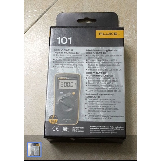 Fluke 101 dây đo đài loan, Đồng hồ vạn năng bỏ túi Fluke 101
