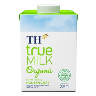 Hộp sữa TH TRUE MILK Organic Nguyên chất 500ml
